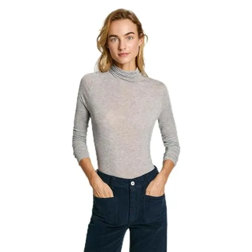 Pepe Jeans Elva T-Shirt Donna M Manica Lunga Collo Alto