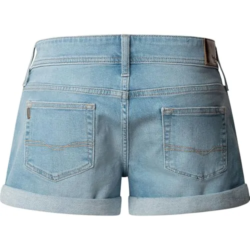 Pepe Jeans Regular Short MW Pantaloncini Donna Denim