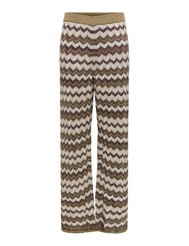 ONLY ONLAster pantaloni maglia glitter S neri