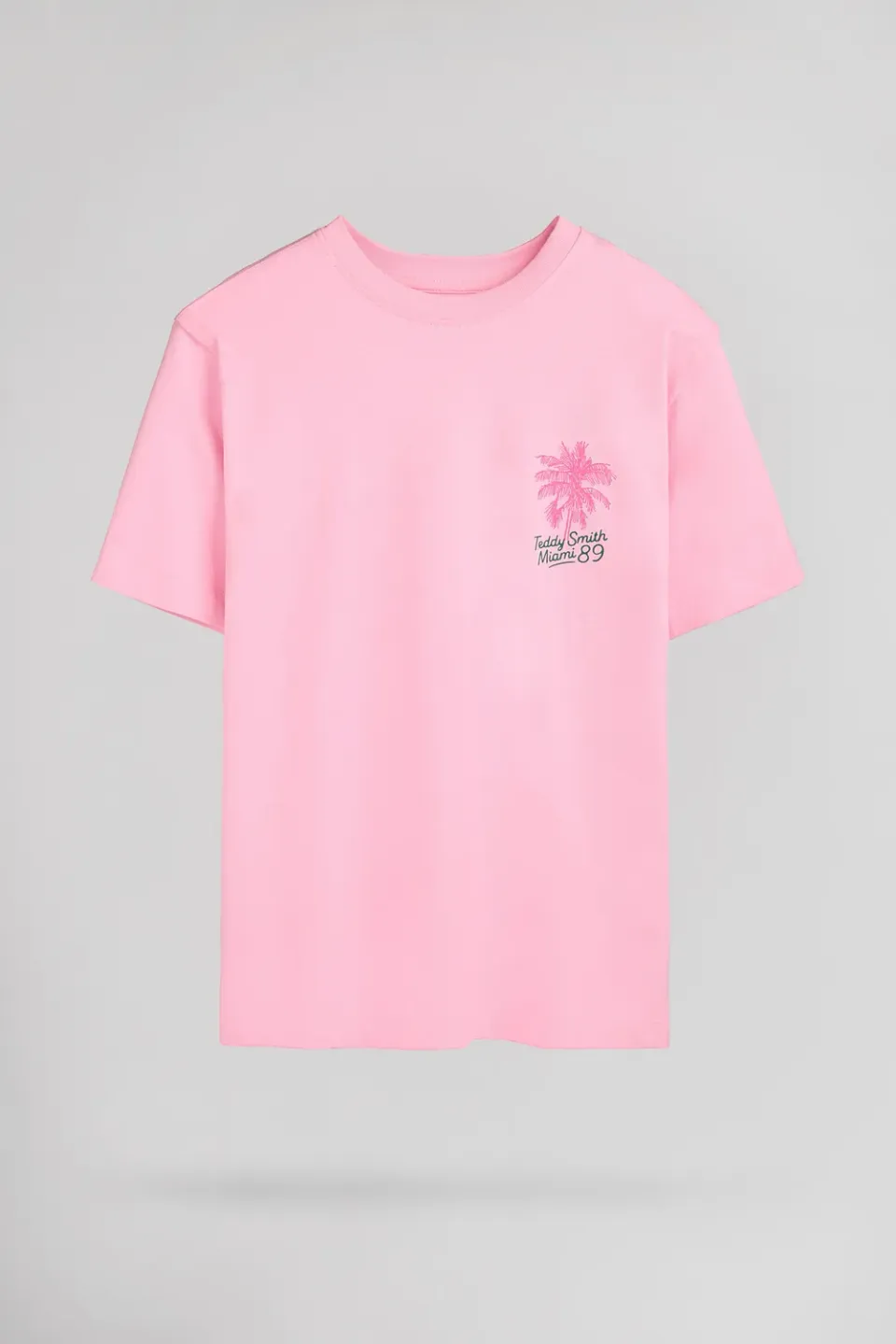 Teddy Smith T-Luciene MC JR t-shirt Rose Bonbon bimba