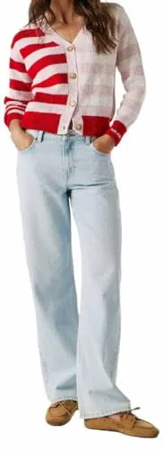 Pepe Jeans Loose Hazel jeans donna 28W/32L blu stone wash