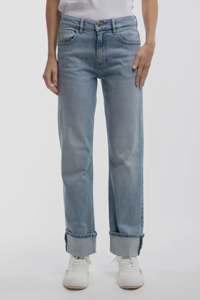 Teddy Smith Boyfriend jeans donna azzurro boyfriend