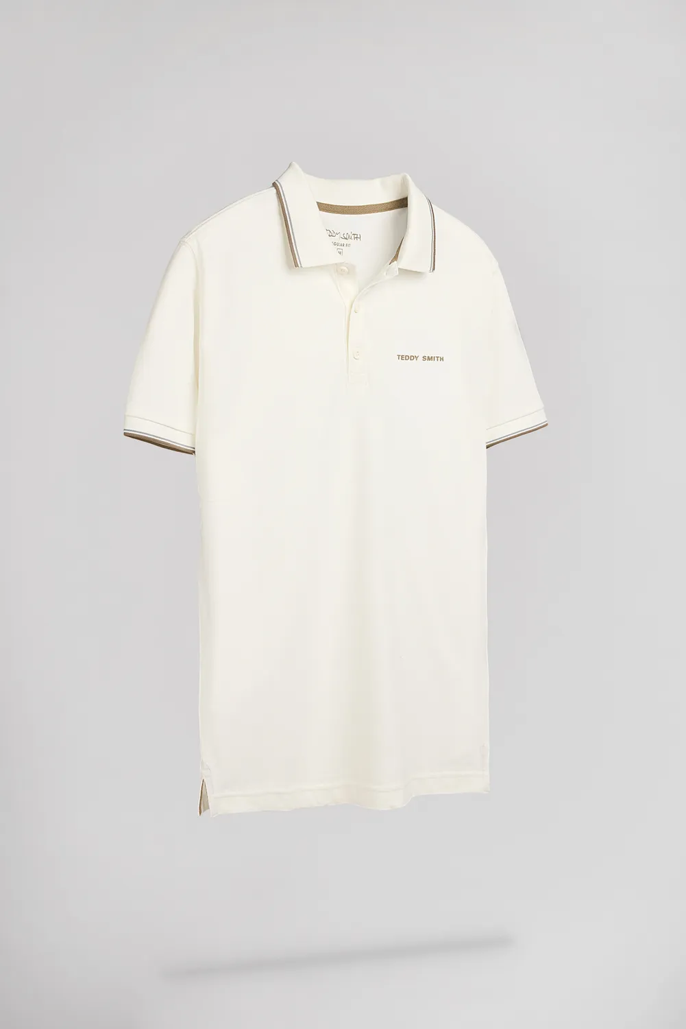 Teddy Smith Pasian 2 polo bianco piquet cotone