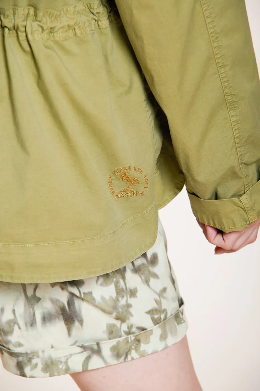 Mason's Florence New giubbotto donna twill verde acido fiori