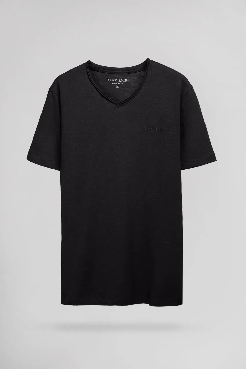 Teddy Smith T-Gildas MC t-shirt uomo Charbon scollo V