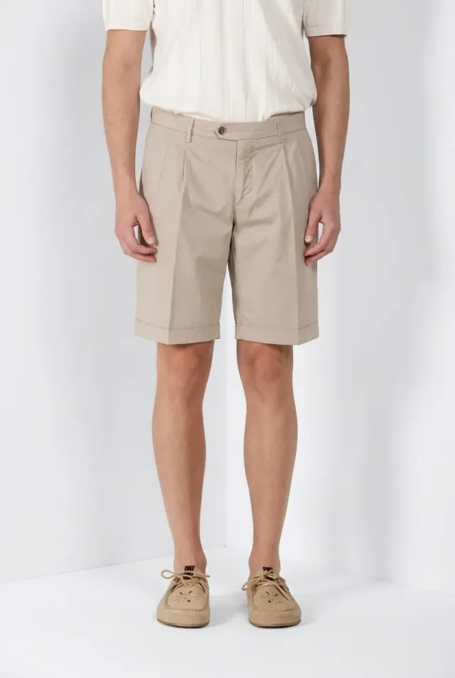 Mason's New York 2 Pinces bermuda uomo beige chiaro