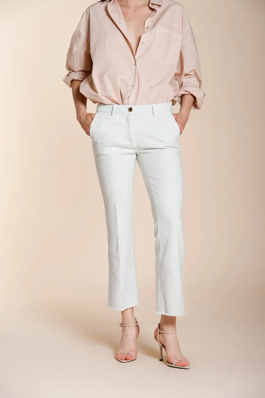 Mason's New York Trumpet pantalone chino donna celeste slim fit