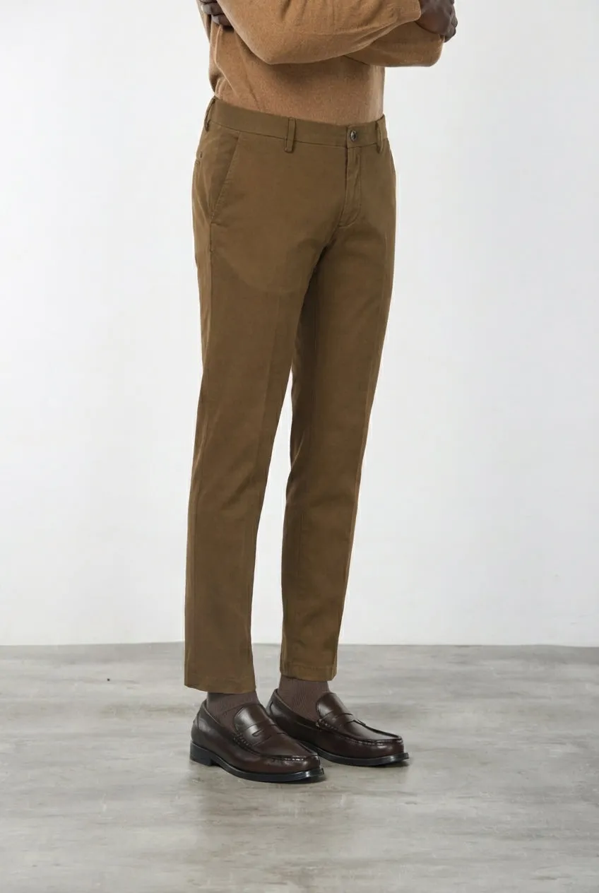 Mason's Milano chino uomo noce gabardina