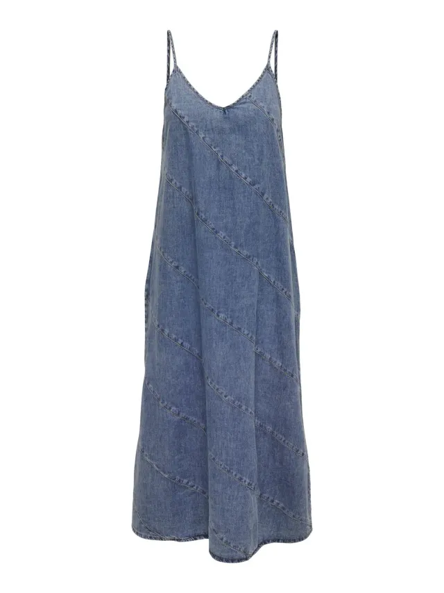 ONLY Onldia abito denim corto denim blu taglia S