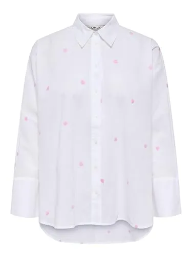 ONLY Lina Grace camicia donna XS bianca bottoni