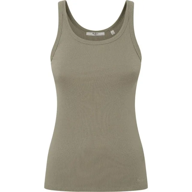 Pepe Jeans Eliel Canotta Donna Costine Verde Taglia Unica
