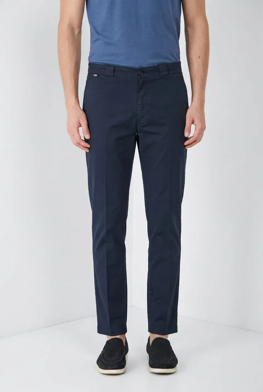 Mason's Madison M74 chino uomo blu notte carrot fit