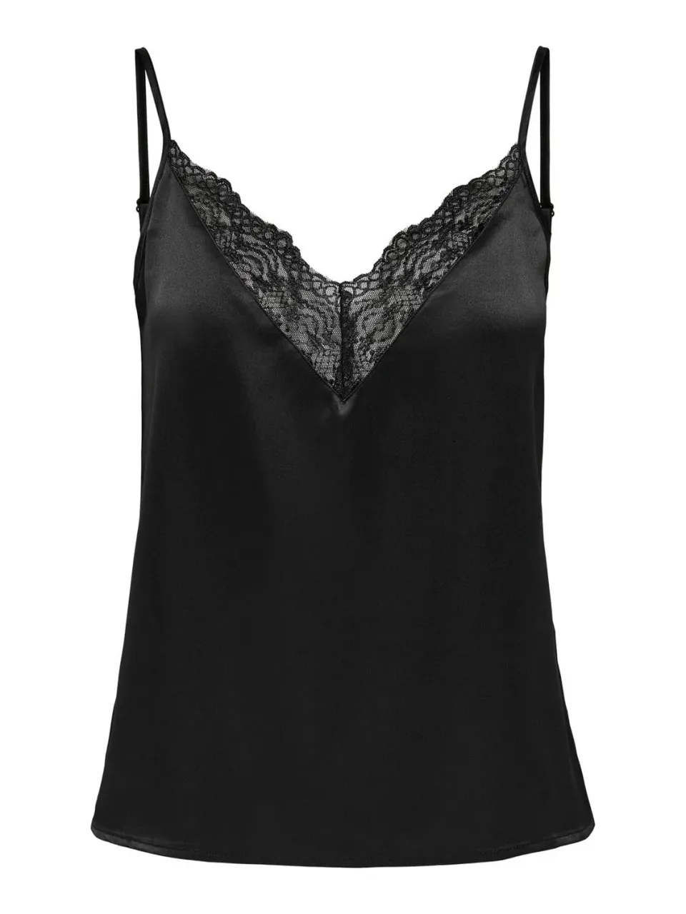 ONLY Onlvictoria SL Lace Mix canotta donna nero pizzo