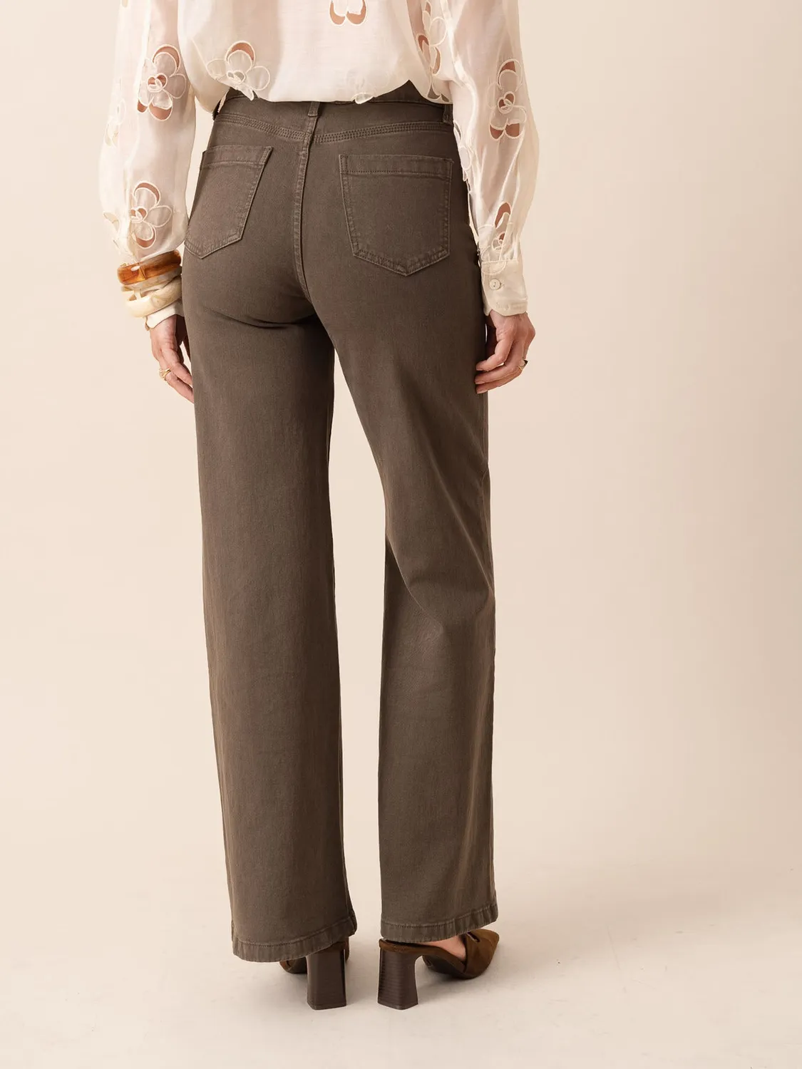 Oraije Gaspard jeans wide kaki