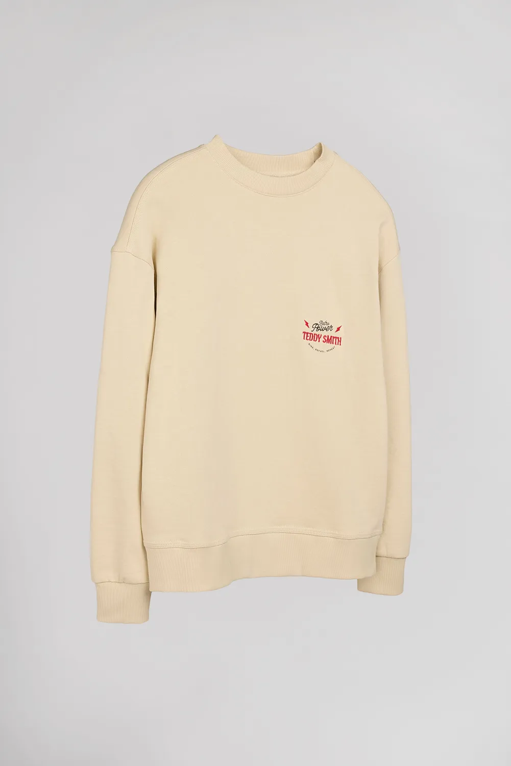 Teddy Smith S-Asha RC JR felpa beige chiaro bambino