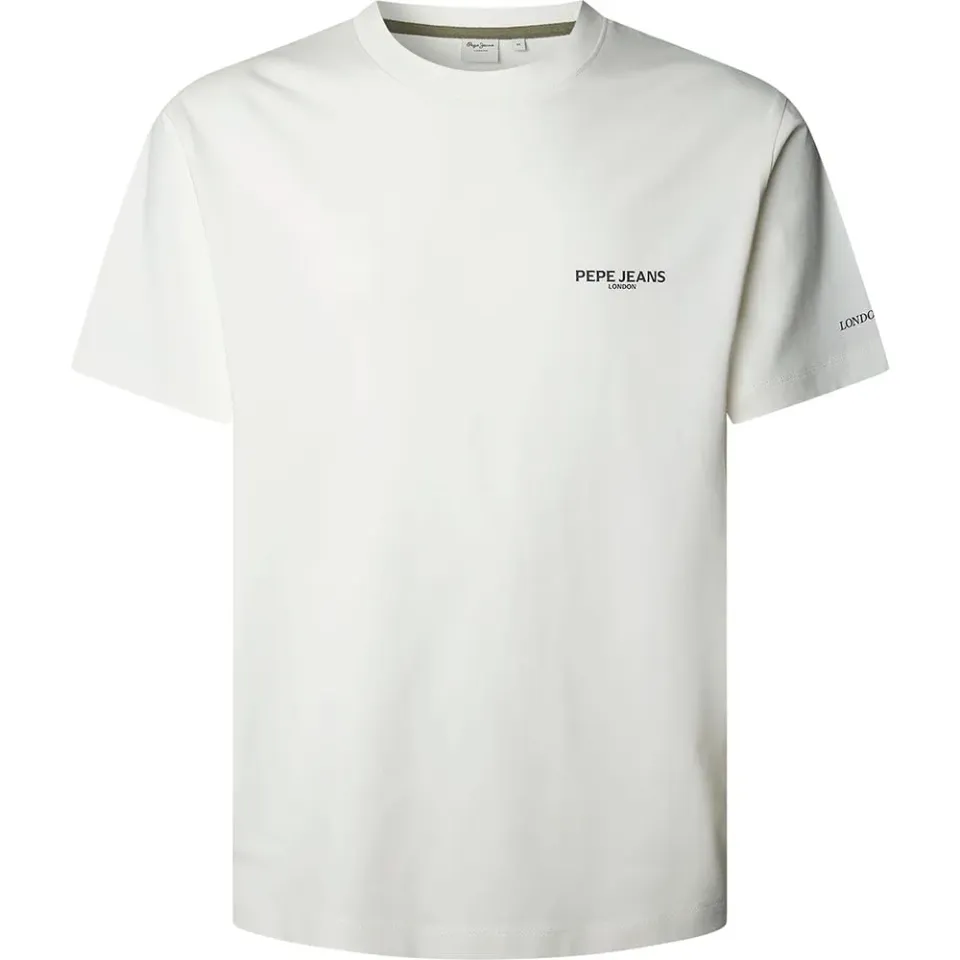 Pepe Jeans Terry Tee T-Shirt Uomo M Bianca Cotone