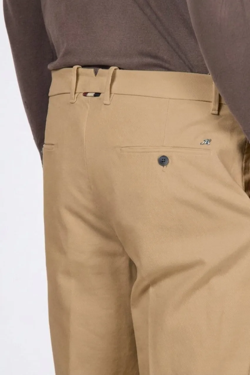 Mason's Paris pantalone chino beige scuro carrot fit