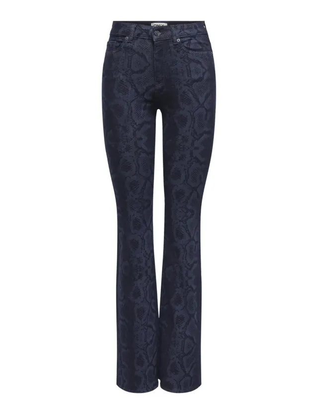 ONLY Onlpython HW Flare Snake jeans M 30L