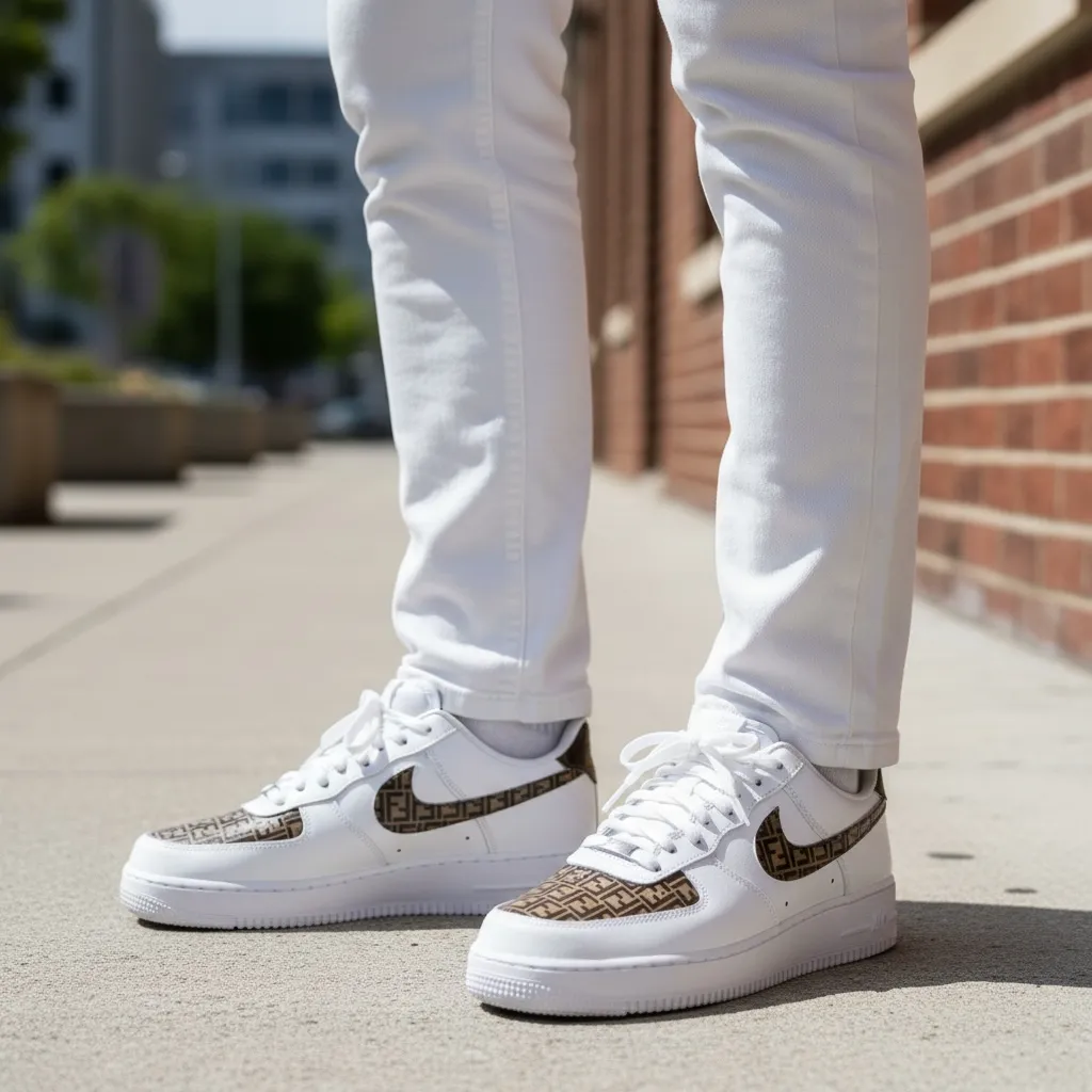 Never Say Never Nike Air Force 1 Fendi Monster sneakers