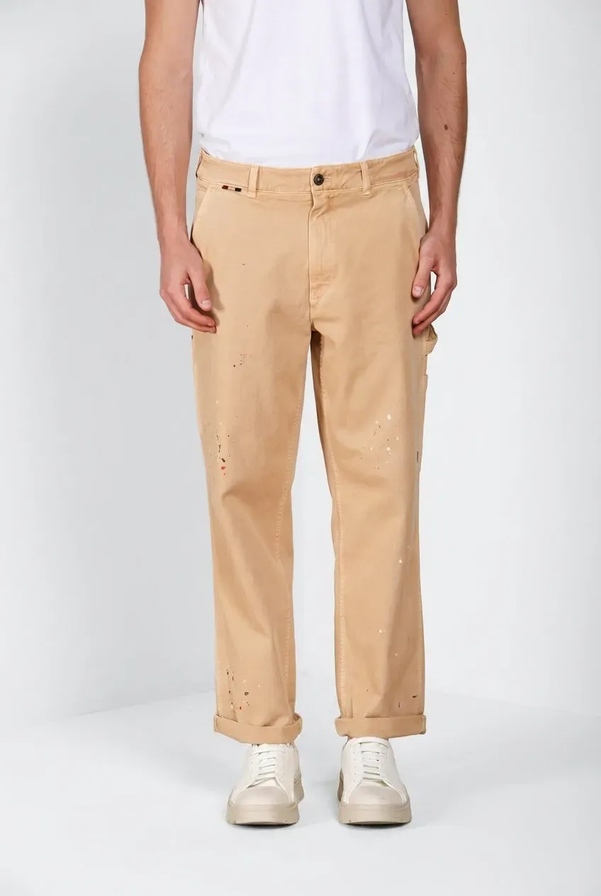 Mason's Dallas M74 cargo uomo kaki relaxed bull stretch