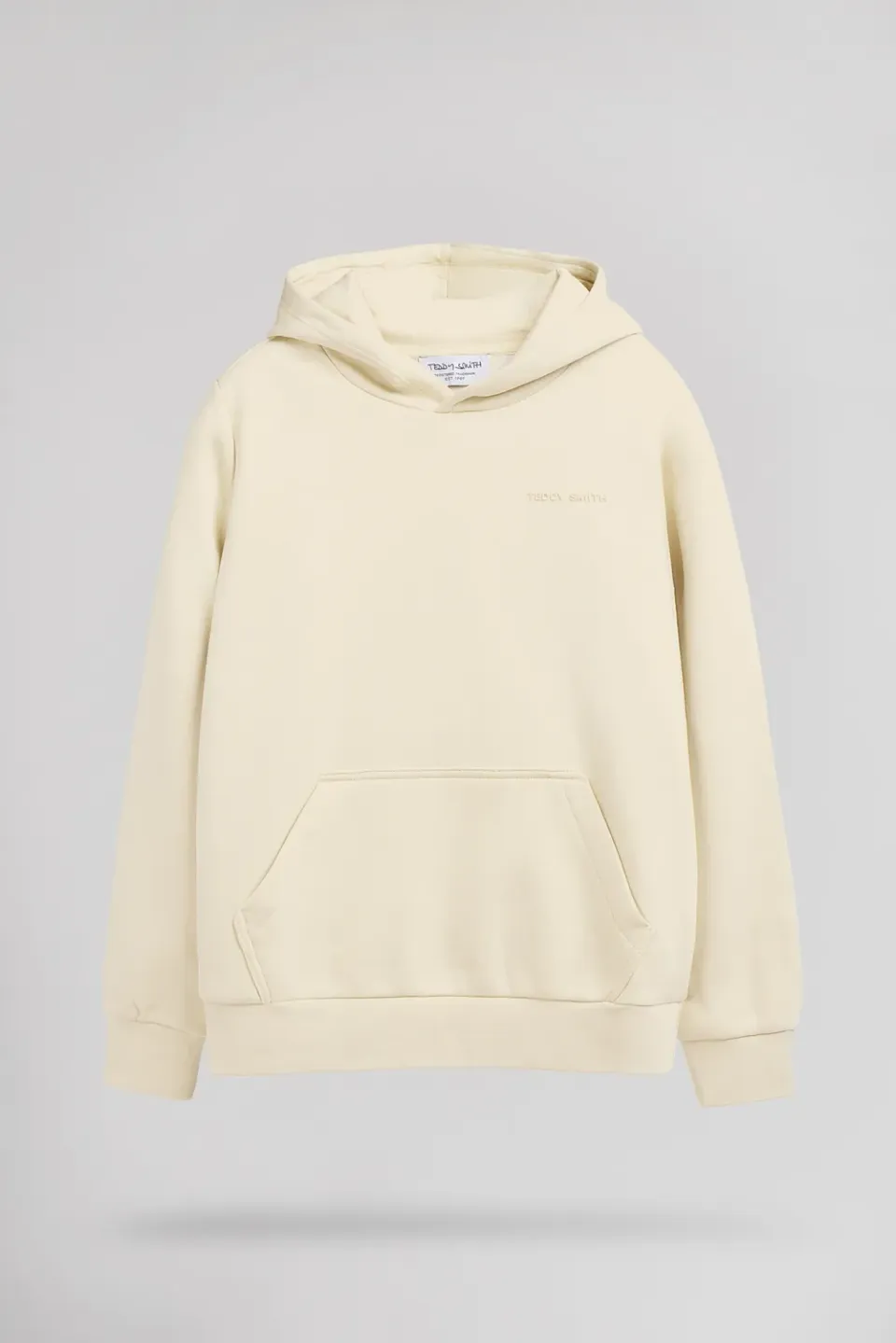 Teddy Smith S-Nark Hoody JR felpa bambino Naturel cappuccio