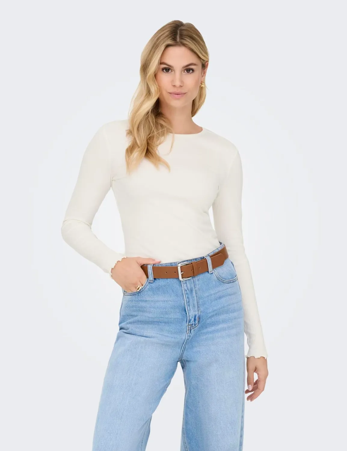 ONLY Onlina L/S O-Neck Top Jrs top donna taglia S