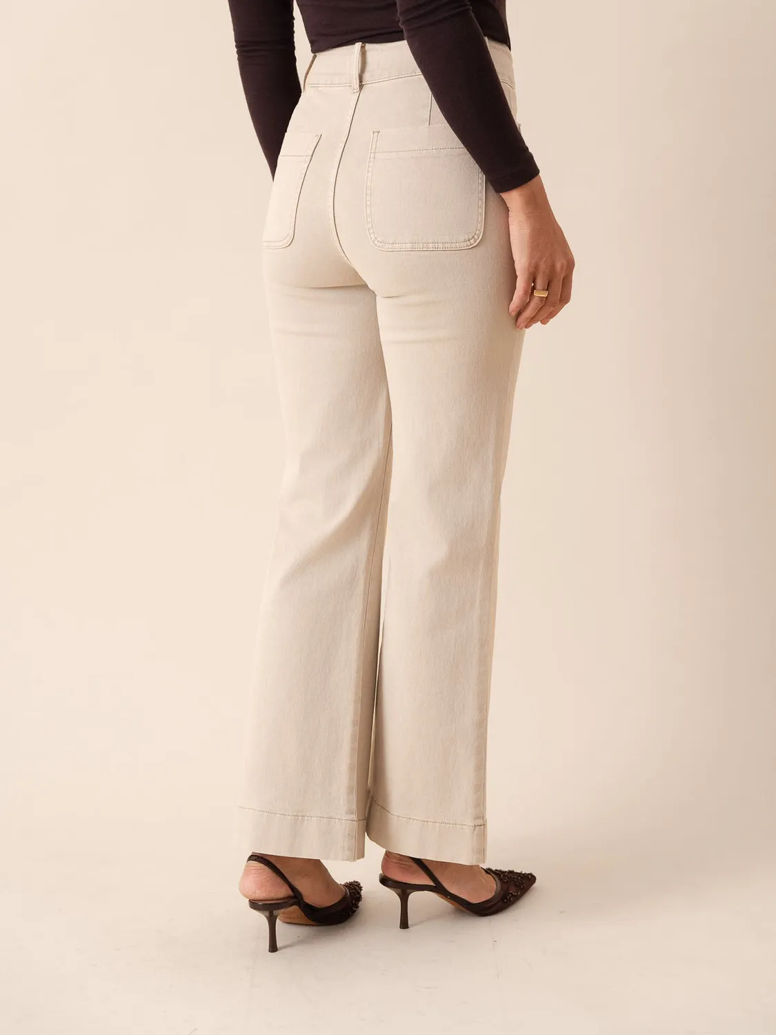 Oraije Elenette jeans flare taupe