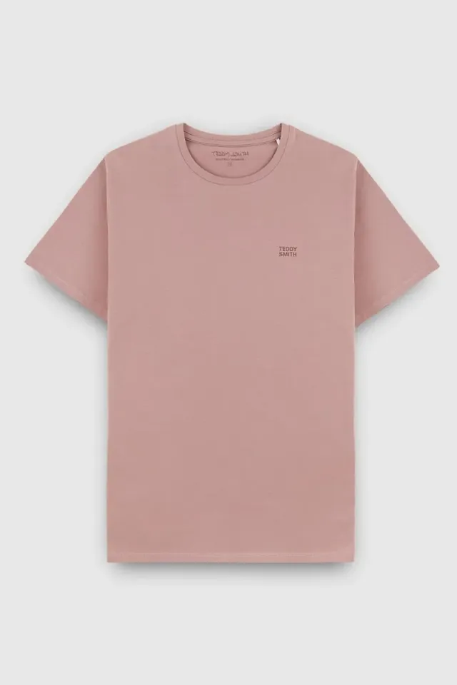 Teddy Smith The Tee 1 MC T-shirt uomo rosa girocollo