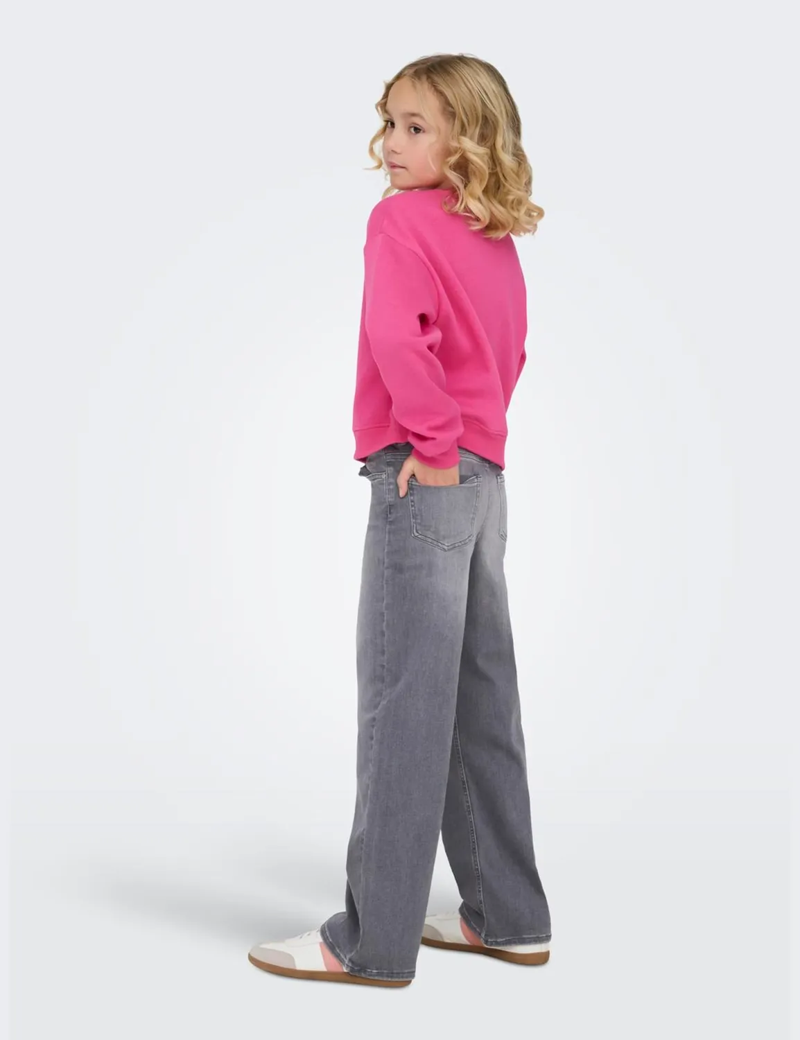 ONLY Kogsweat LS Crew Ovz Stat Swt Noos felpa 158 magenta