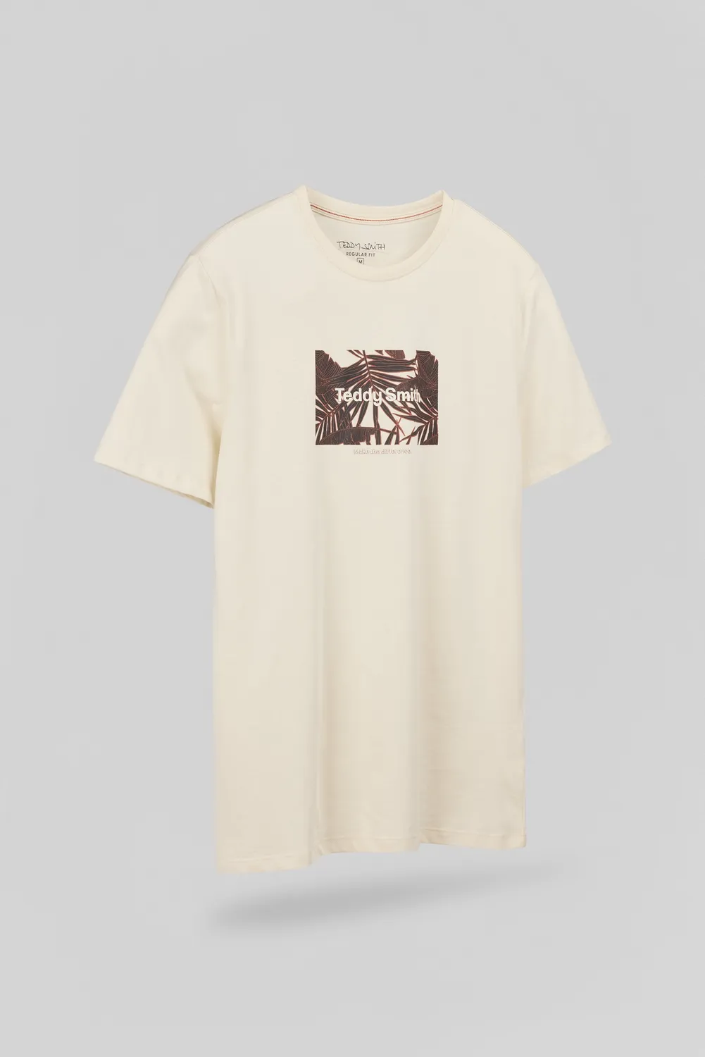 Teddy Smith T-Ares t-shirt uomo cream floreale