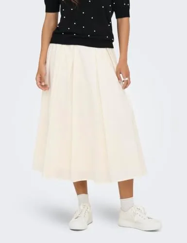 ONLY Onlmaila Long Pleat Skirt Wvn gonna lunga plissettata S