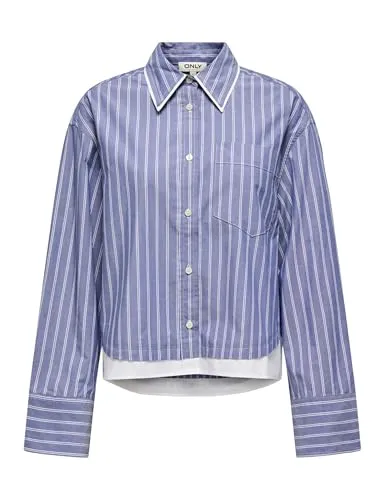 Only Onlblanca Life camicia donna manica lunga M