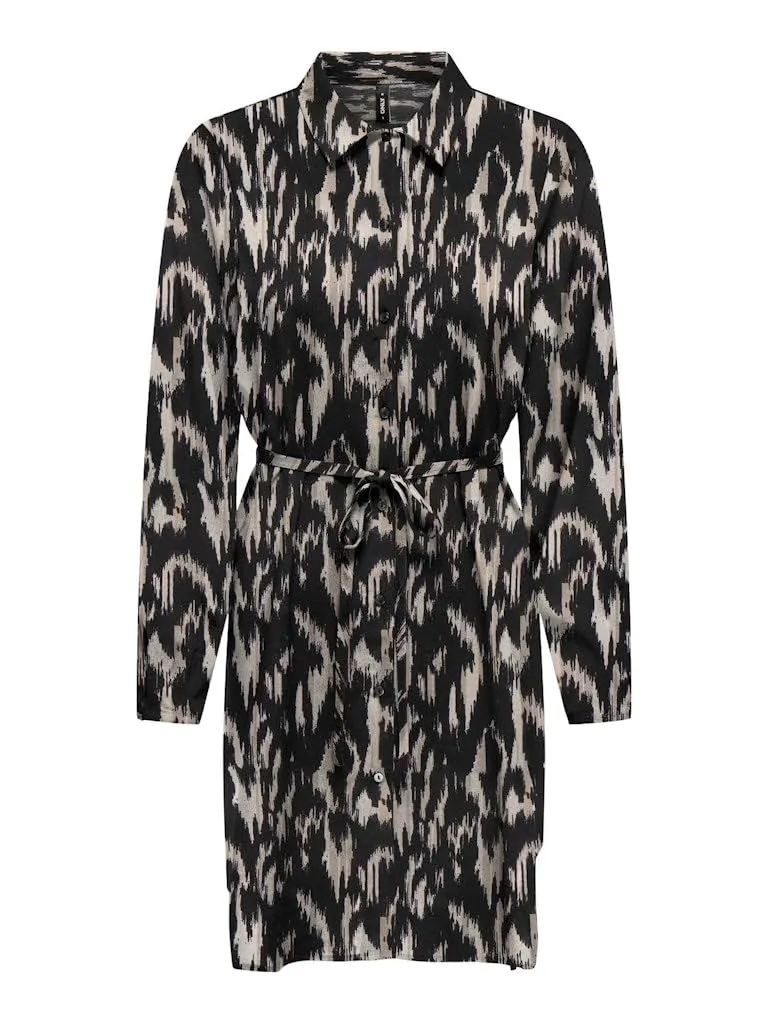 Only Onlnova Life Elite abito camicia donna maniche lunghe L