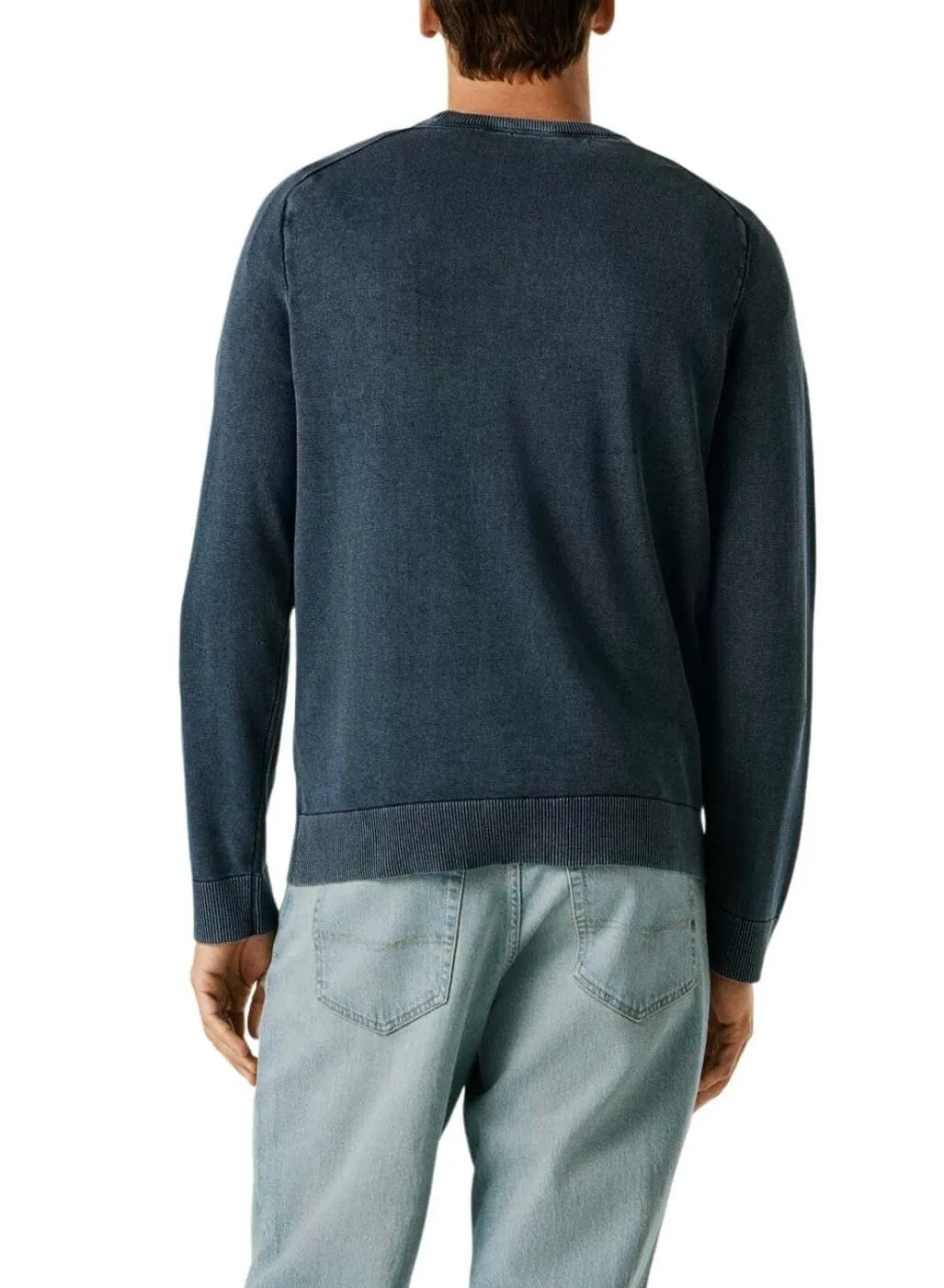 Pepe Jeans Fleet maglione girocollo L blu lavaggio acido
