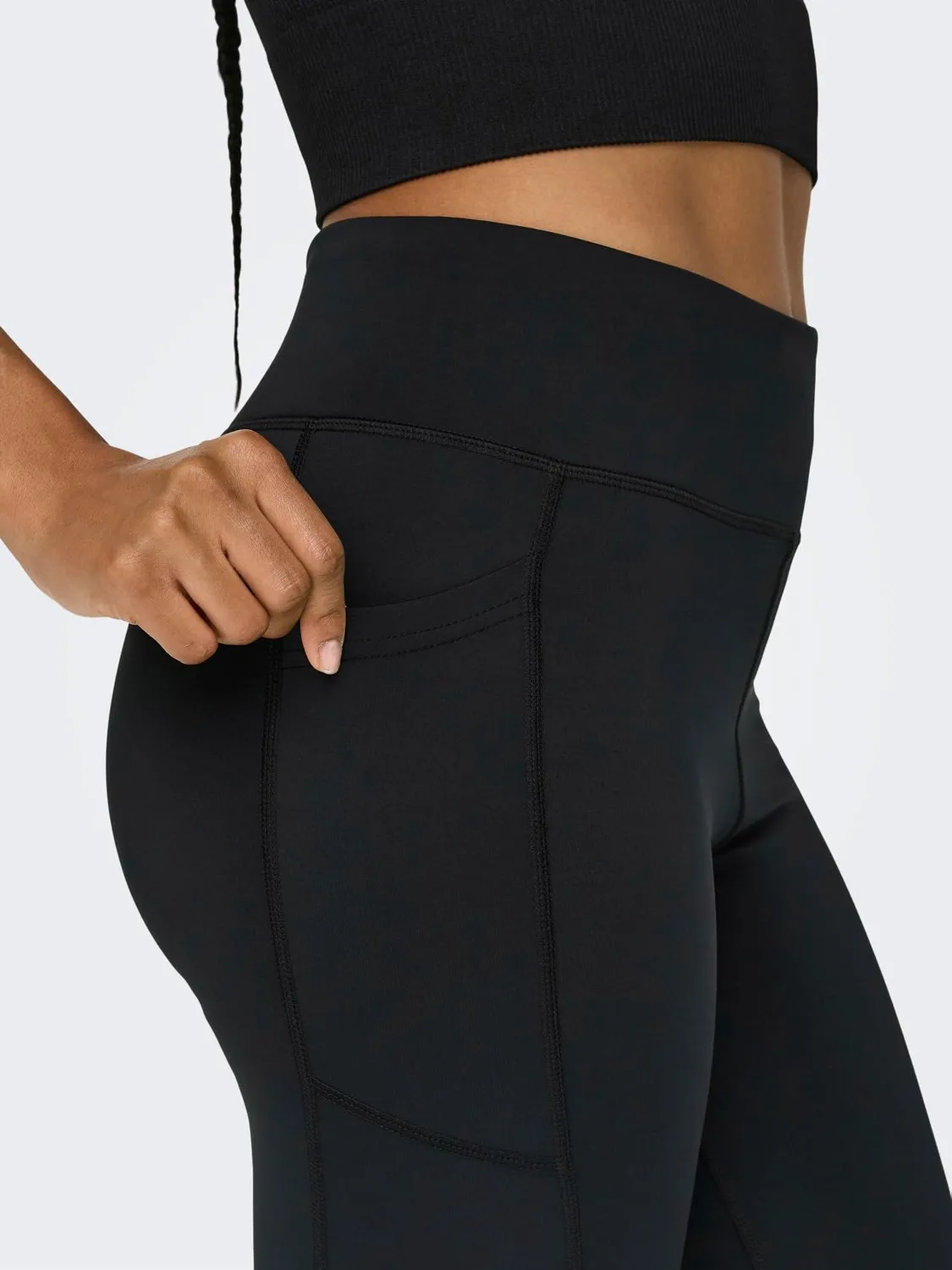 Only Play Onpmila-2 leggings sportivi donna neri vita alta