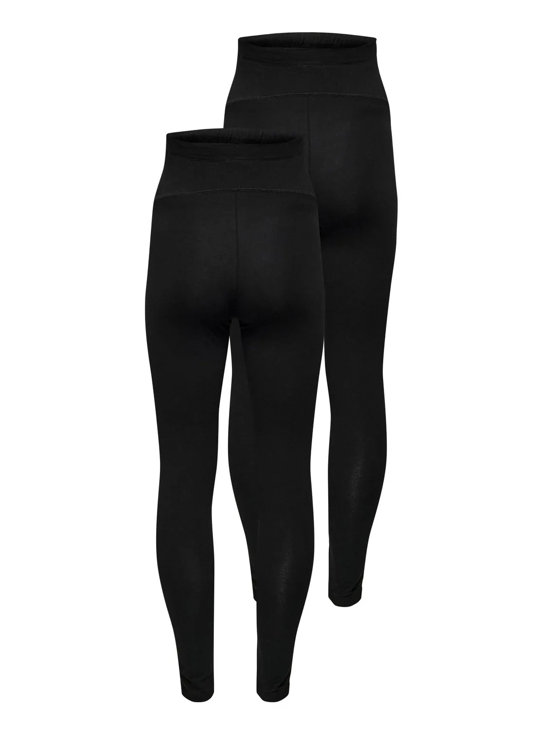 ONLY leggings donna confezione 2 neri vita alta slim