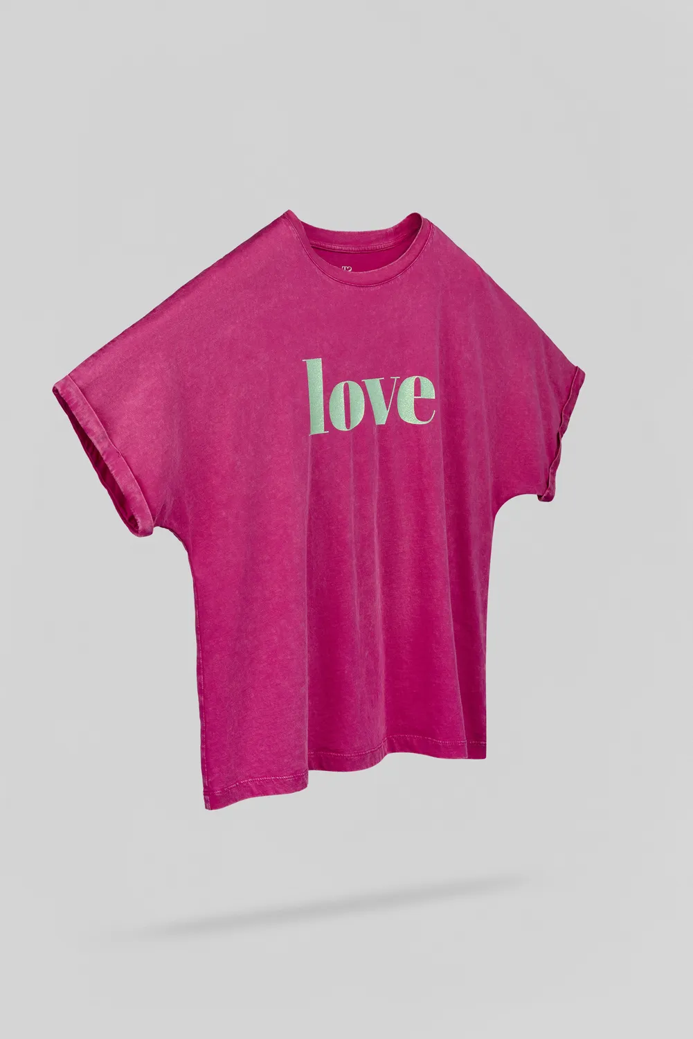 Teddy Smith T-Gli MC t-shirt oversize fucsia donna