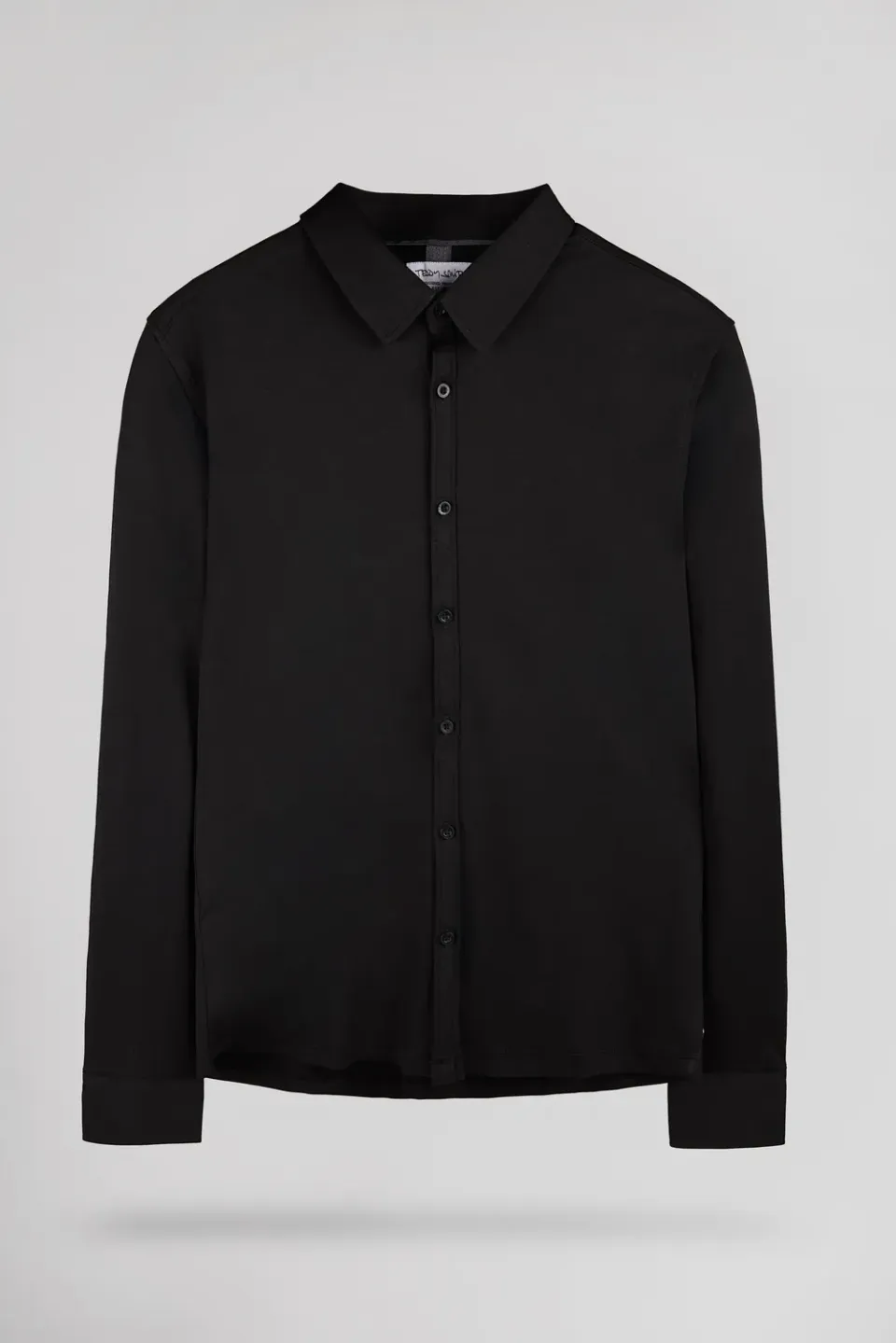 Teddy Smith C-Donovan camicia uomo nero carbone manica lunga