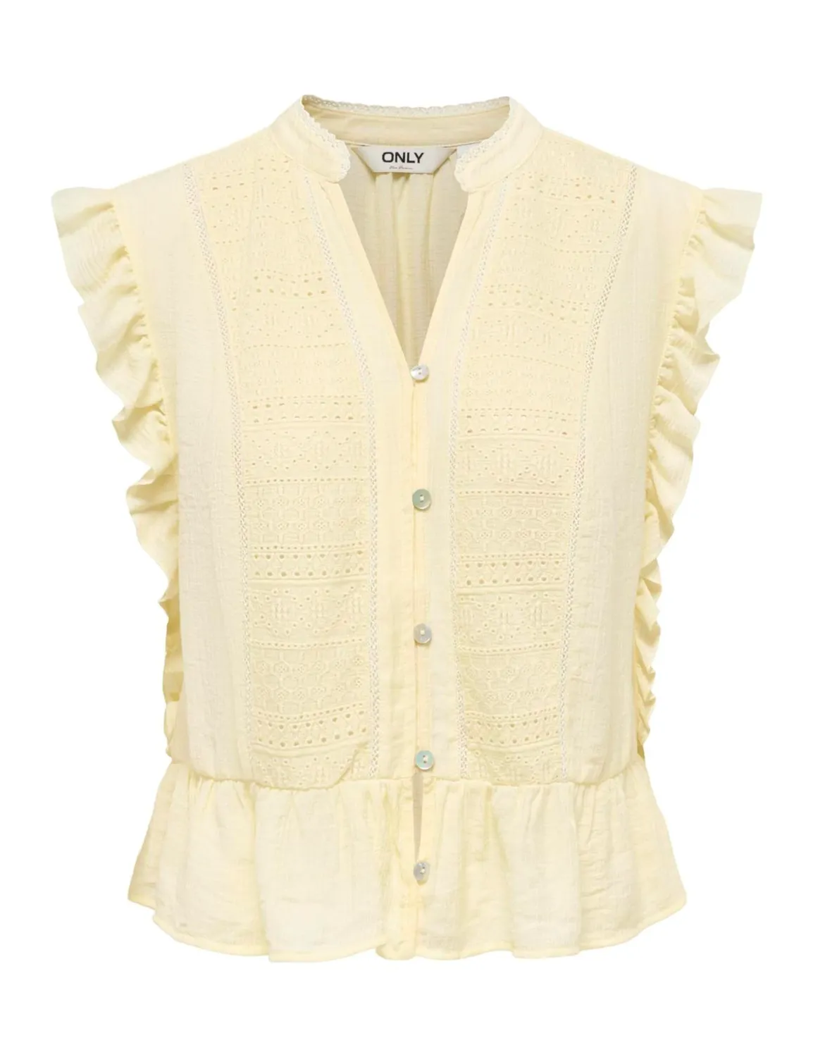 ONLY Onlhenny top bianco taglia L