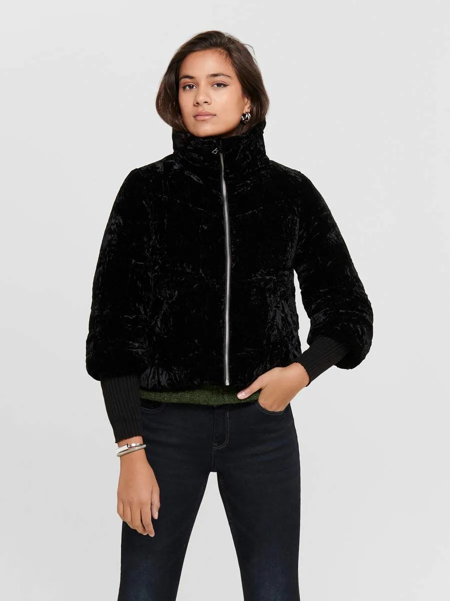 Only Onlmeg Velvet Giacca Donna Velluto Nero
