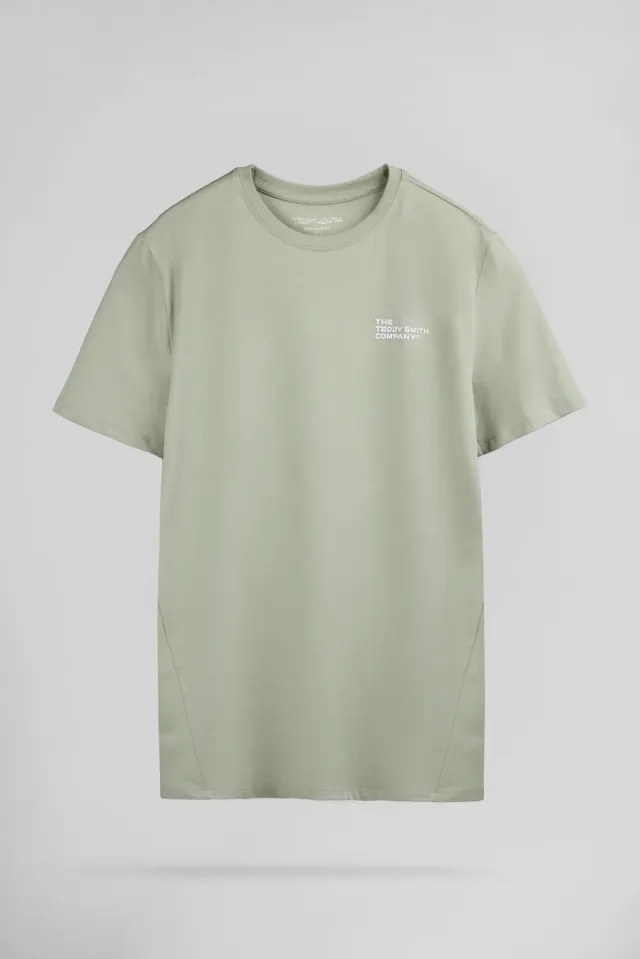 Teddy Smith T-Company t-shirt verde salvia uomo cotone
