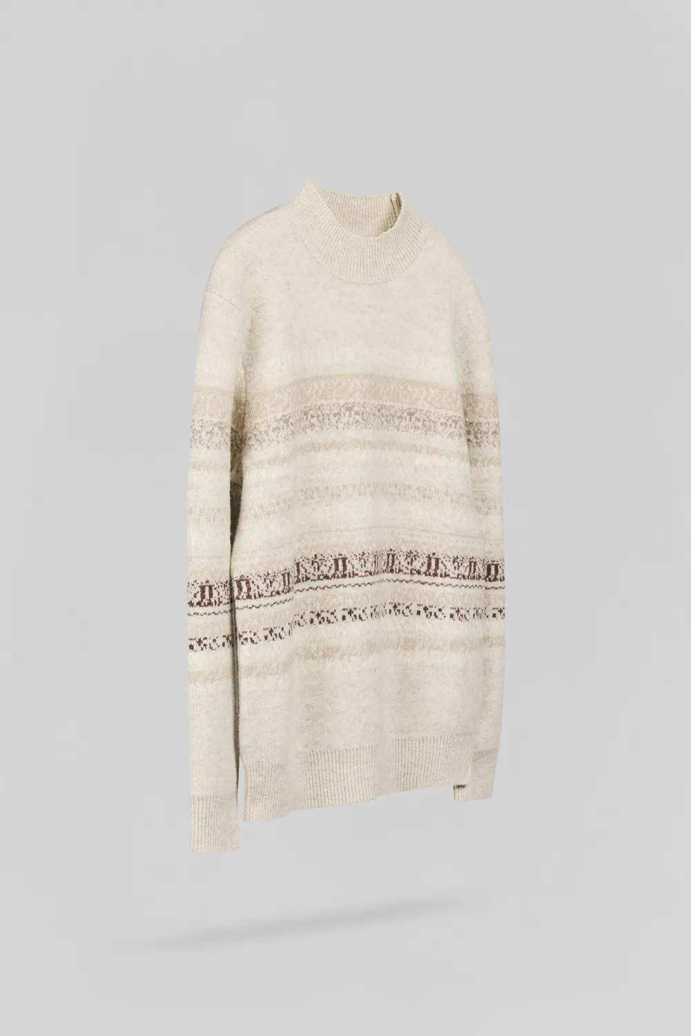 Teddy Smith P-Alex maglione jacquard ivoire uomo