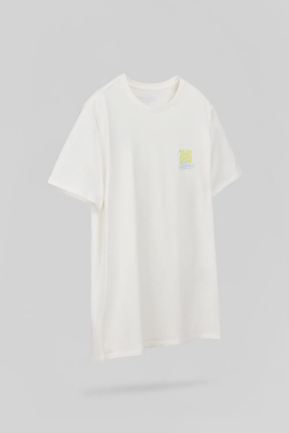 Teddy Smith T-Frans MC t-shirt uomo Middle White cotone