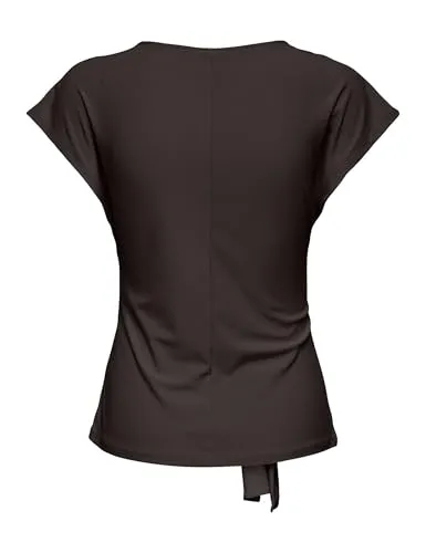 Only Onlsilja Twist Top Jrs Top Donna Nodo Nero