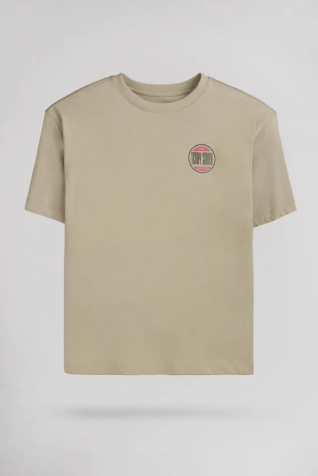 Teddy Smith T-Cars t-shirt kaki ragazzo cotone