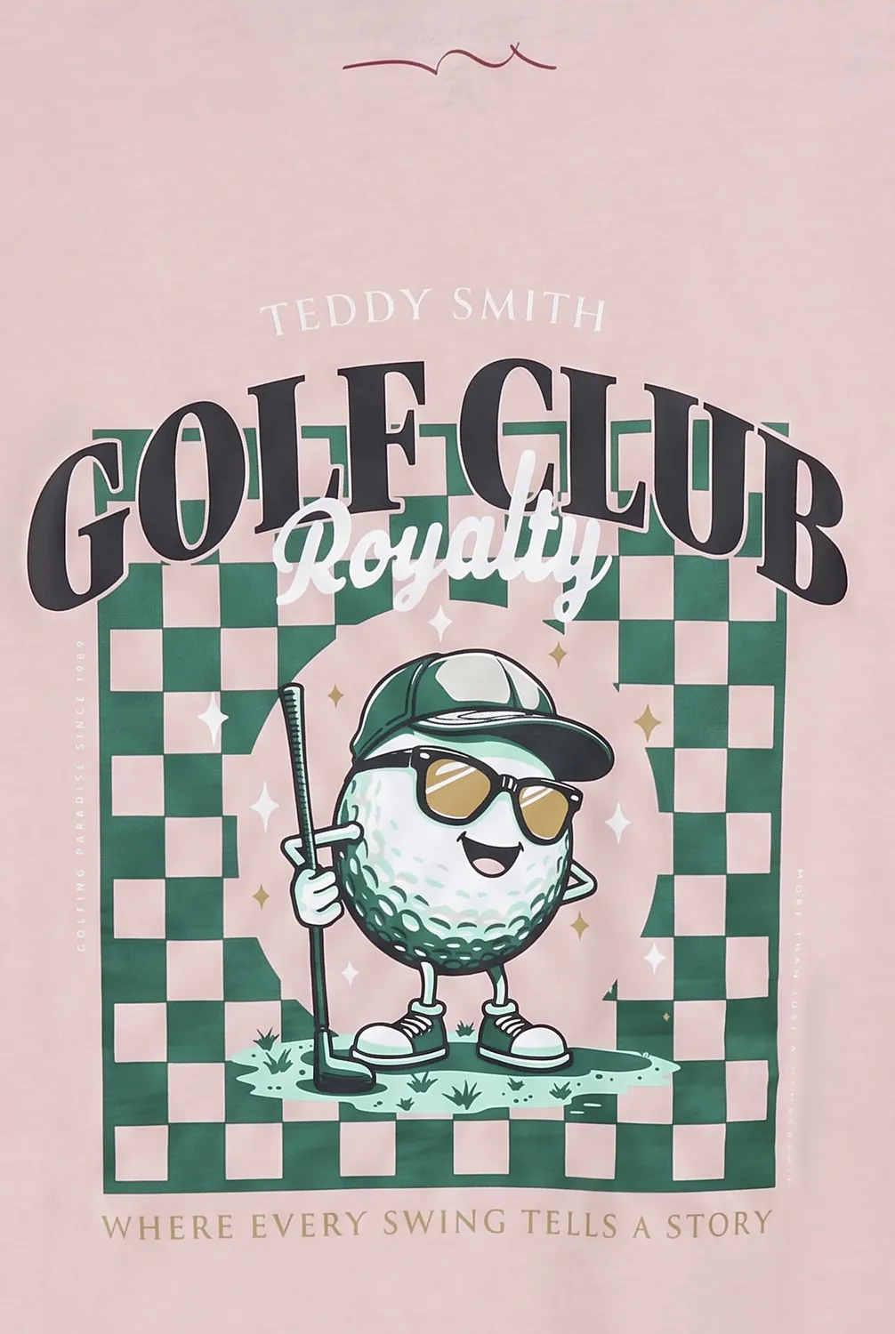 Teddy Smith T-Damien maglietta uomo rosa pastel ampia