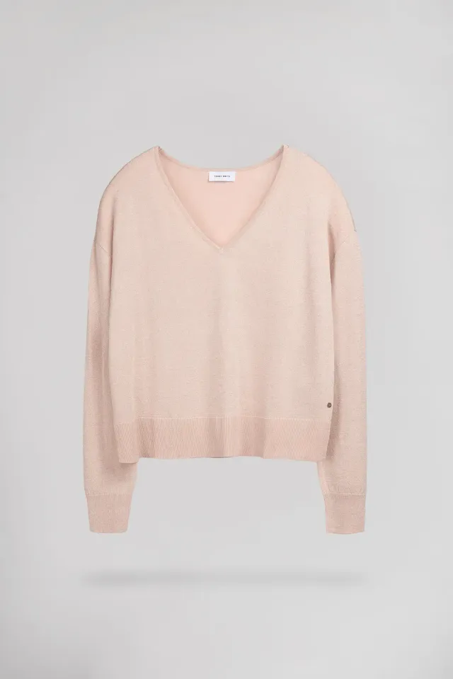 Teddy Smith P-Lizie Rose Pale maglione donna lurex