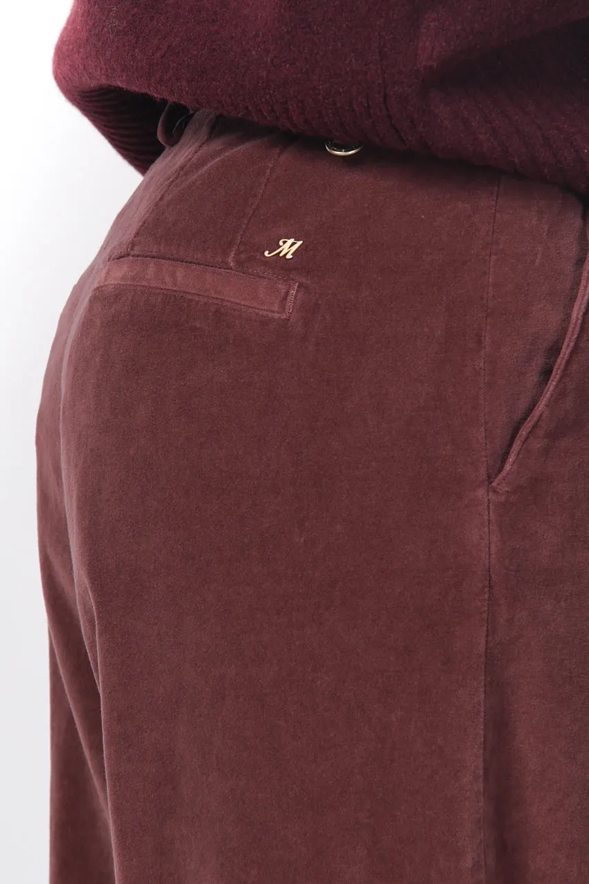 Mason's New York Studio chino donna velluto bordeaux