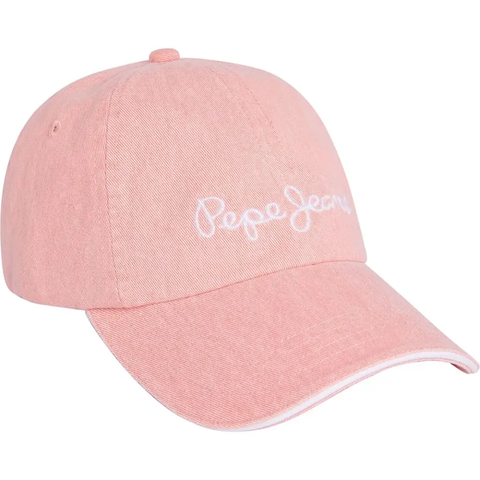 Pepe Jeans Wei Cappellino Donna Rosa Lavato Cotone