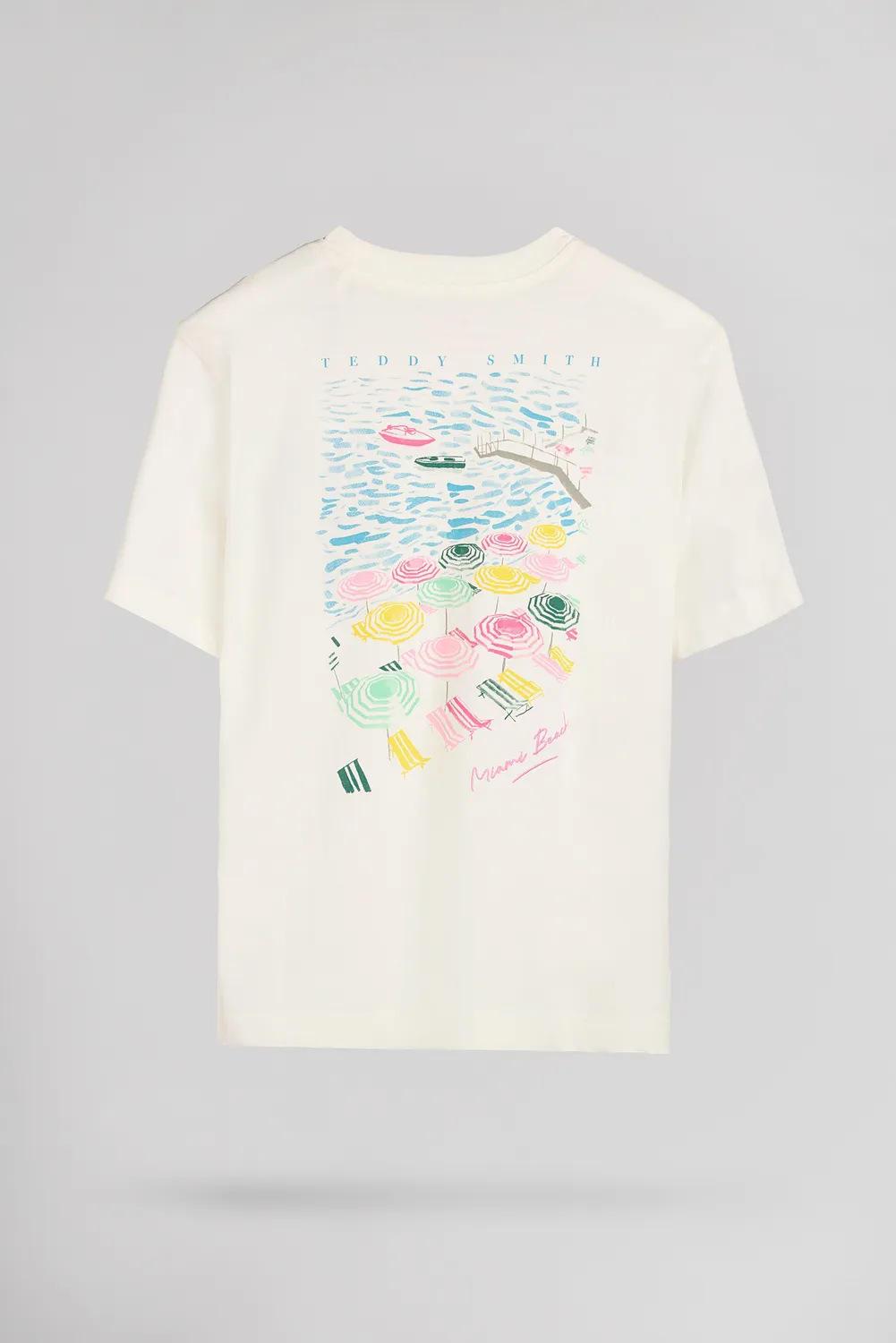 Teddy Smith T-Anabelle MC JR t-shirt bimba white cotone